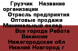 Грузчик › Название организации ­ Fusion Service › Отрасль предприятия ­ Оптовые продажи › Минимальный оклад ­ 20 000 - Все города Работа » Вакансии   . Нижегородская обл.,Нижний Новгород г.